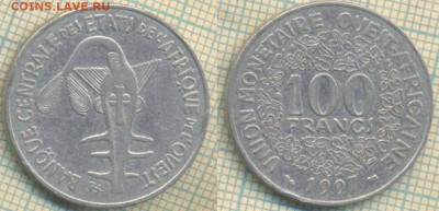 Западная Африка 100 франков 1997 г.,до 23.02.2019 г. 22.00 п - Западная Африка 100 франков 1997  4830