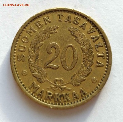 20 марок Финляндия 1938,39 до 27.02 - 20марок 1938б