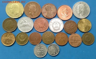 "Копейки" стран мира - 20 монет без повтора до1.03 - копейки 002