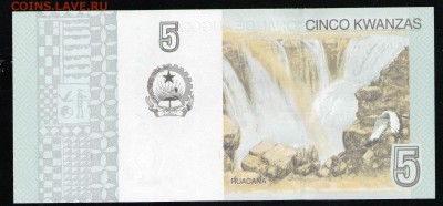 АНГОЛА 5 КВАНЗА 2012 UNC - 2 001