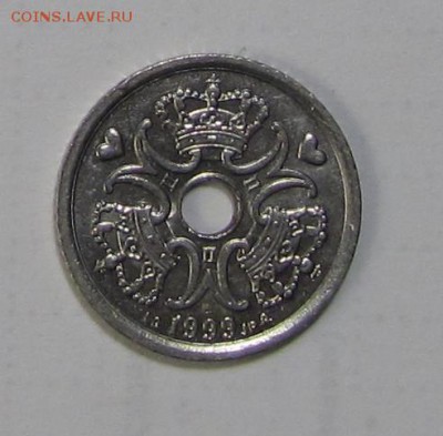 1 крона Дания 1999 г. до 04-03-19 - 1-99