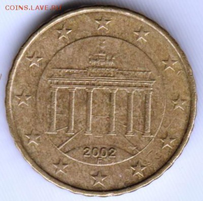 Германия 10 евроцетов 2002 г. F до 24.00 05.03.19 г - 007