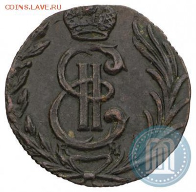 Полушка 1776 г. КМ. Сибирская монета - 76