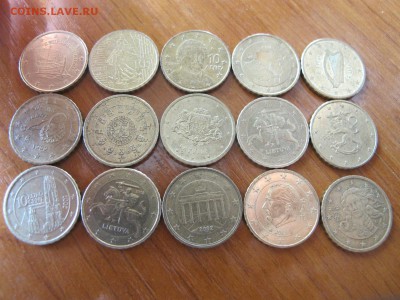10 евроцентов (15 штук, все разные) - IMG_3420.JPG