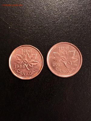 Канада 1 цент 1988 и 2003 года. До 22:00 10.04.19 - 004CF62B-F592-4E09-B569-B8CC1E0F8E23