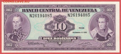 Венесуэла 10 боливаров 1992 unc 11.04.19. 22:00 мск - 2