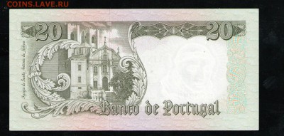 ПОРТУГАЛИЯ 20 ЭСКУДО 1964 UNC - 20 001