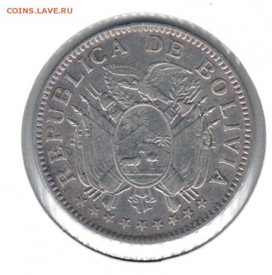 Монеты Ц. и Л. Америки из коллекции на оценку и спрос - 3 - 50 сентавос 1909()