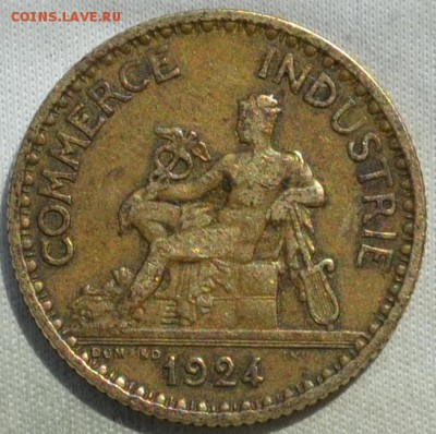 Франция 1 франк 1924. 01. 05. 2019. в 22 - 00. - DSC_0750