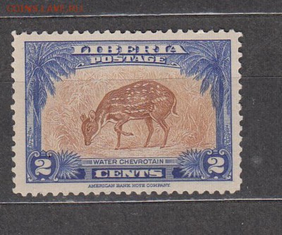 Либерия 1942 фауна 1м 2ц ** до 13 05 - 49