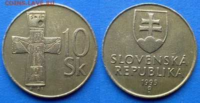 Словакия - 10 крон 1995 года до 26.05 - Словакия 10 крон 1995