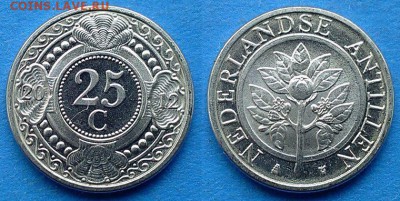 Нидерландские Антильские острова - 25 центов 2012 до 28.05 - Нидерландские Антильские острова 25 центов 2012