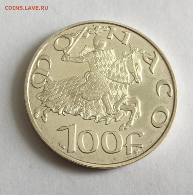 Монако 100 франков 1997г 700 лет династии Гримальди. 30.05 - IMG_7591