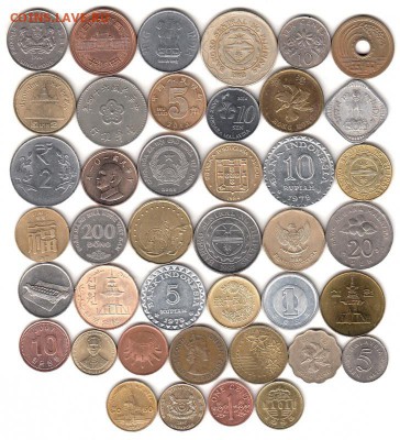 монеты Азии 41 шт. до 31.05 в 22.00 по мск - 19-2