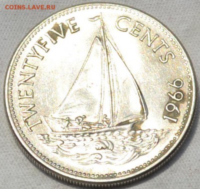 Багамские острова 25 центов 1966. 04. 06. 2019. в 22 - 00. - DSC_0129