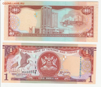 Гайана 20 долларов 2009 и 1 доллар Тринидад UNC ФИКС до8.06 - IMG_20190409_0001