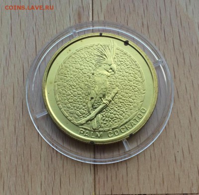 Австралия 1$ доллар 2008 Черный какаду Животные Фауна Птица - avstralija_1_dollar_2008_chernyj_kakadu_zhivotnye_fauna_ptica