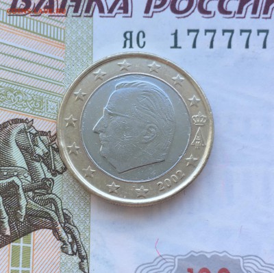 биметалл 1 евро Бельгия 2002 - IMG_4340.JPG