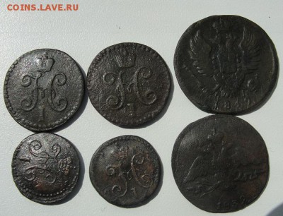 семь монет Империи, от Екатерины II до Николая I - 1a