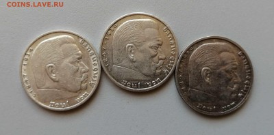 5 марок 1937-38-39 Третий рейх 3 монеты до 18.06. 22-00 - IMG_20190614_150722