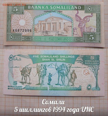 Сомали 5 шиллингов 1994. До 18.06. в 22:00 - 1