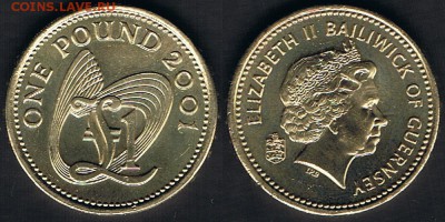 Гернси 1 фунт 2001 "Символ фунта" до 26.06.19 в 22:00 - Guernsey_KM#110_2001_20062019