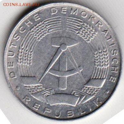 ГДР 1 пфенниг 1975 г. А  до 24.00 27.06.19 г. - 018