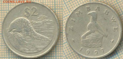 Зимбабве 2 доллара 1997 г., до 01.07.2019 г. 22.00 по Москве - Зимбабве 2 доллара 1997  6432