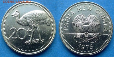 Папуа-Новая Гвинея - 20 тойя 1975 года до 12.07 - Папуа - Новая Гвинея 20 тойя 1975