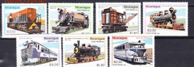 Никарагуа 1981 локомотивы 7м** до 12 07 - 21б