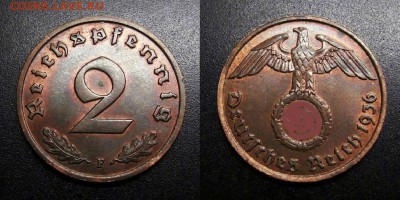 Германия (3-й Рейх) 2 рейхспфеннига (1936 F) до 11.07 - Германия (3-й Рейх) – 2 рейхспфеннига (1936 F) №1
