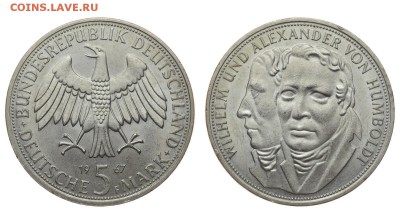 ФРГ. 5 марок 1967 г. Гумбольдт. До 11.07.19. - DSH_1202.JPG