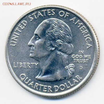 США 25 центов 2005 D Орегон - США_квотер-Орегон-2005-D_А