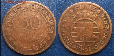 Португальская Гвинея 50 сентаво 1946г До  25.07 в 22-00МСК - Порт Гвинея