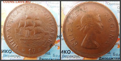 ЮАР 1 пенни, 1955 - 6