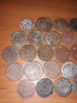 Лот монет деньга Екатерины и Елизаветы (50 шт.) - 1565116199385589
