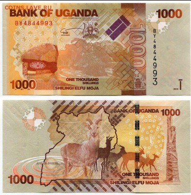 Уганда 1000 шиллингов 2013 UNC ФИКС до 10.08 22:10 - uganda-1000-shillingov-2015-unc-jpg