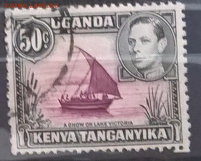 Колонии Кения Уганда 1938 1м 50ц до 12 08 - 9