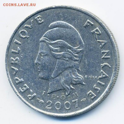 Французская Полинезия 10 франков 2007 - Франк-Полинезия_10франков-2007_А