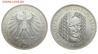 ФРГ. 5 марок 1966 г. Лейбниц. До 29.08.19. - DSH_2391.JPG