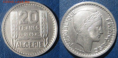 АЛЖИР 20 франков 1949 год До 02-09 В 22-00МСК - Алжир 20