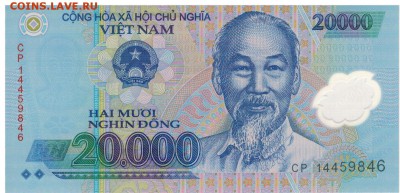 Вьетнам 20000 донг 2014 полимерная до 06.09.19 в 22.00мск - 1-вьет20000а