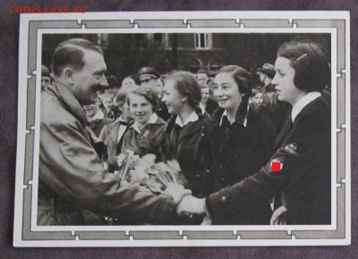 Германия 3 рейх открытка, день Рождения Фюрера - 1-1