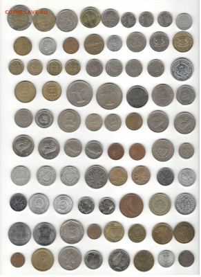 Иностранные монеты, 150 штук, 40 стран - ФИКС цены - Подборка иностранных, скан А, сторона 2