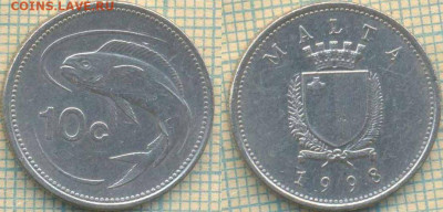 Мальта 10 центов 1998 г., до 17.09.2019 г. 22.00 по Москве - Мальта 10 с 1998  5597