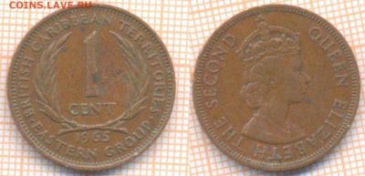 Брит. Восточные Карибы 1 цент 1965 г., до 17.09.2019 г. 22.0 - Брит Восточные Карибы 1 цент 1965  6755