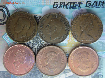 Канада, 1 цент, 6 штук, 1941, 52, 76, 2001, 03, 11. 22.09.19 - IMG_5291.JPG