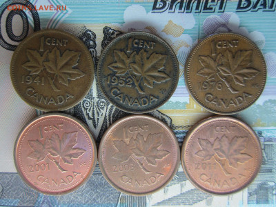 Канада, 1 цент, 6 штук, 1941, 52, 76, 2001, 03, 11. 22.09.19 - IMG_5290.JPG