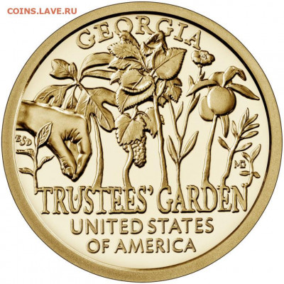 1 доллар — «Изобретения Америки» ("American Innovation") - 2019-american-innovation-one-dollar-coin-georgia-proof-reverse-768x768
