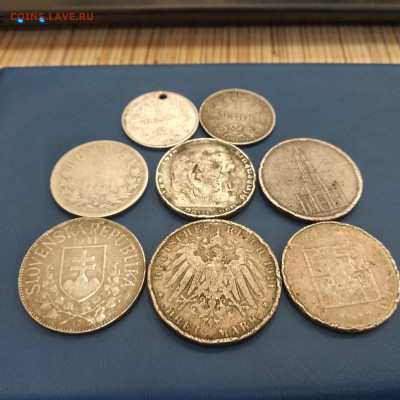Монеты европы.серебро.8 монет - 1569835767183.